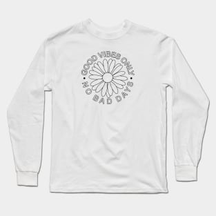 Line Art Daisy Long Sleeve T-Shirt